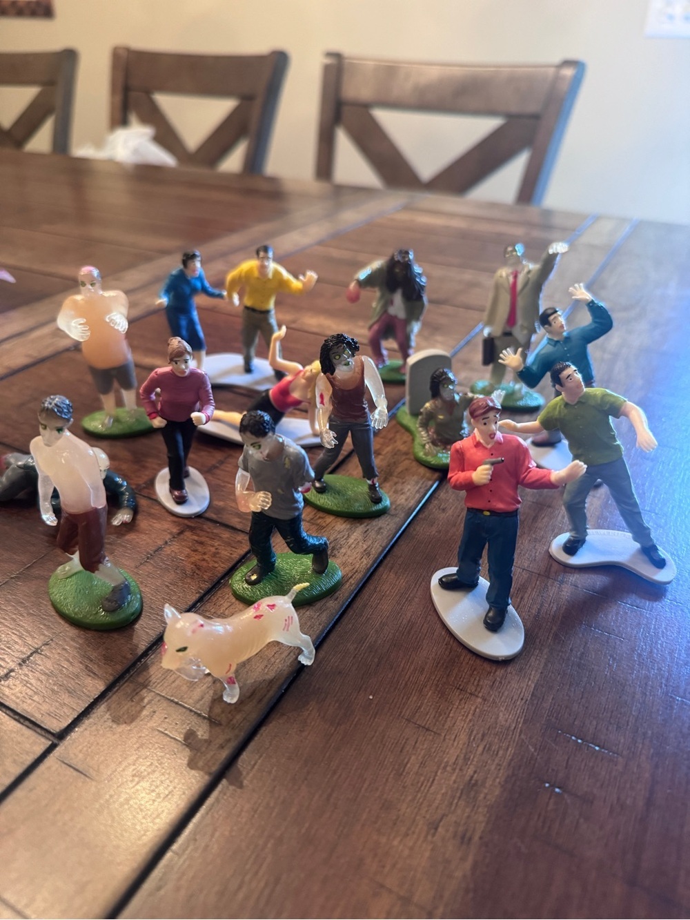 Zombie Cake Toppers Figurines Horror Scary Cupcake Novelty Halloween Party